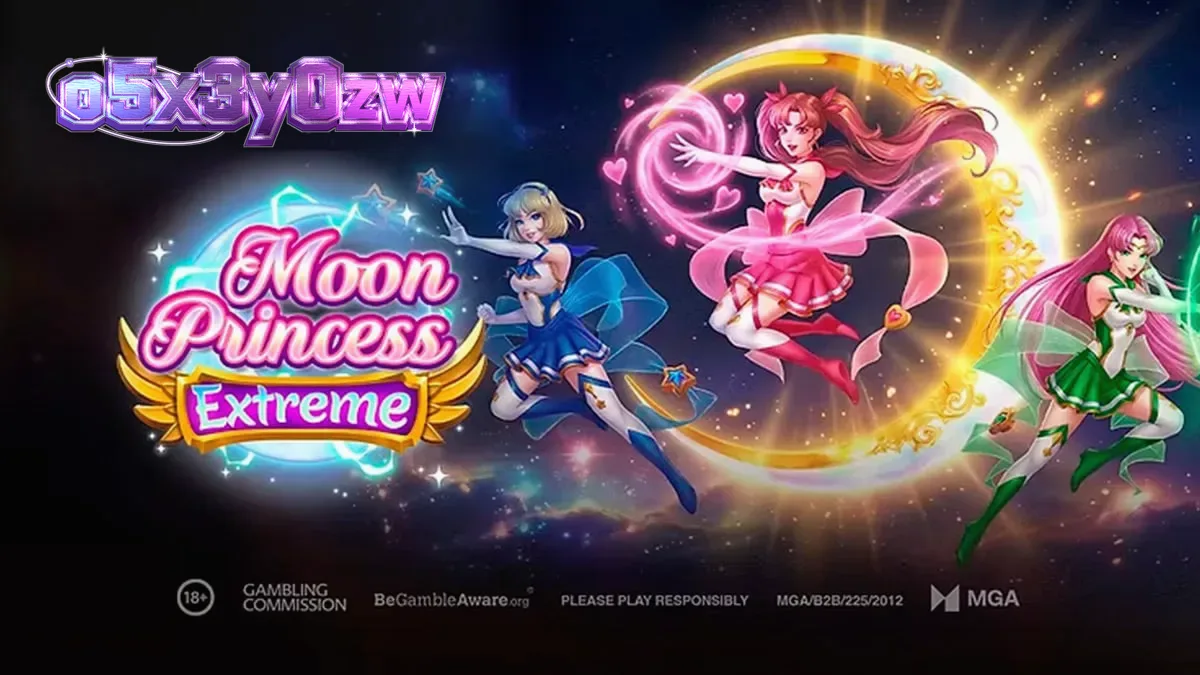 Tampilan visual grid 5x5 dalam permainan slot Moon Princess Extreme